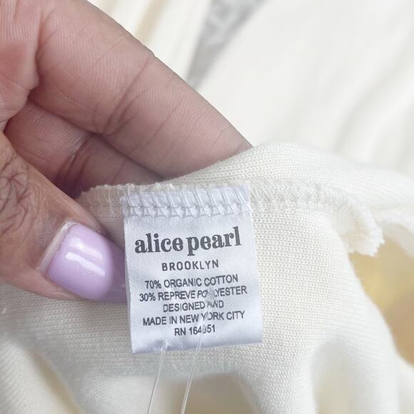 Alice pearl Brooklyn The Marie Wide Leg Jumpsuit in Vanilla Size Large - Picture 5 of 6